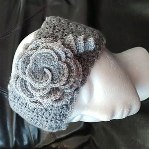 New Warm Headband with Flower